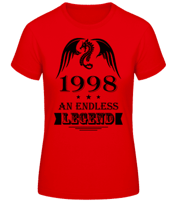 Nekonečné Legend 1998 - Dámské basic tričko - Červená - Napřed