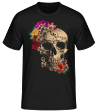 Schädel Mexiko - Männer Basic T-Shirt - Schwarz - Vorne
