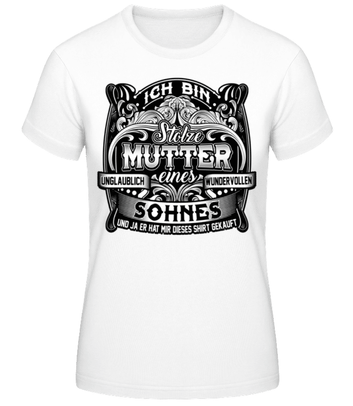 Vorschau: Ich Bin Stolze Mutter Schwarz - Frauen Basic T-Shirt - Weiß - Vorne