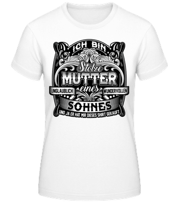 Ich Bin Stolze Mutter Schwarz - Frauen Basic T-Shirt - Weiß - Vorne