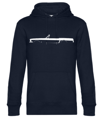 'Mustang Convertible 1964' Silhouette - Unisex premium mikina - Namornícka modrá - Predné