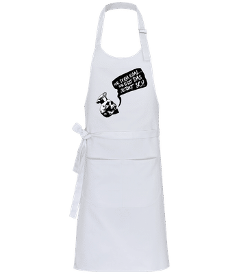 Mir Doch Egal - Profi Kochschürze - Weiß - Vorne