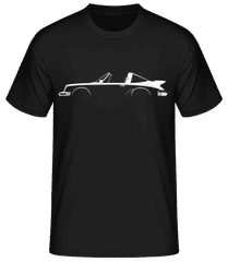 'Porsche 911 Turbo Targa 930' Silhouette · Männer Basic T-Shirt