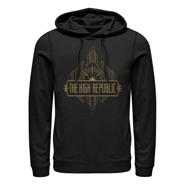 Aperçu: Star Wars - High Republic - Text High Republic Badge - Unisex Sweat à capuche - Noir - Devant