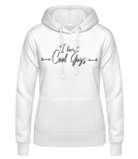 I Love Cool Guys - Frauen Hoodie - Weiß - Vorne