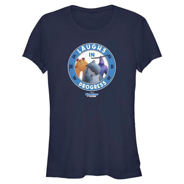 Aperçu: Pixar - Monstres - Photo de groupe Laughing Progress - Femme T-shirt - Bleu marine - Devant