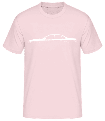 'Chevrolet Impala SS 1994' Silhouette - Pánské basic tričko - Růžová - Napřed
