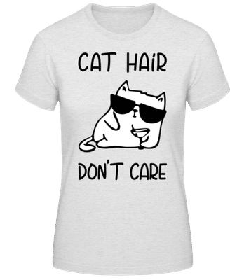 Cat Hair Don't Care - Women's Basic T-Shirt - Heather grey - Front