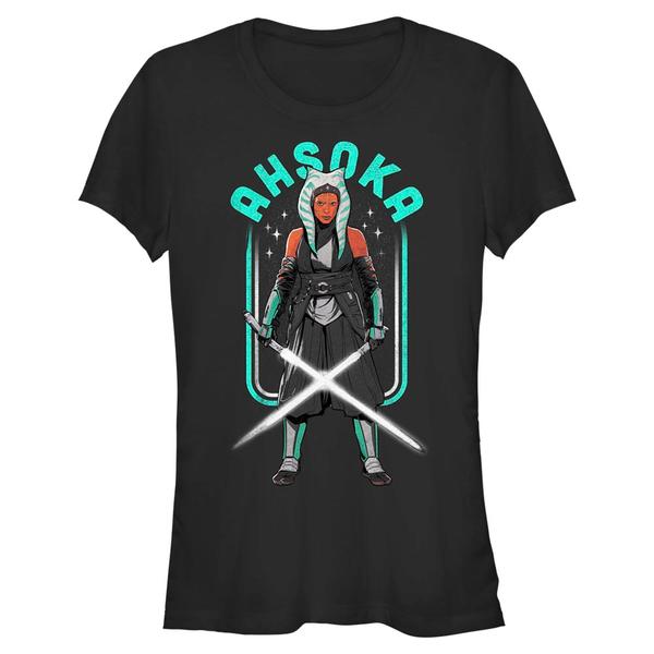 Aperçu: Star Wars - The Mandalorian - Ahsoka Amongst The Stars - Femme T-shirt - Noir - Devant