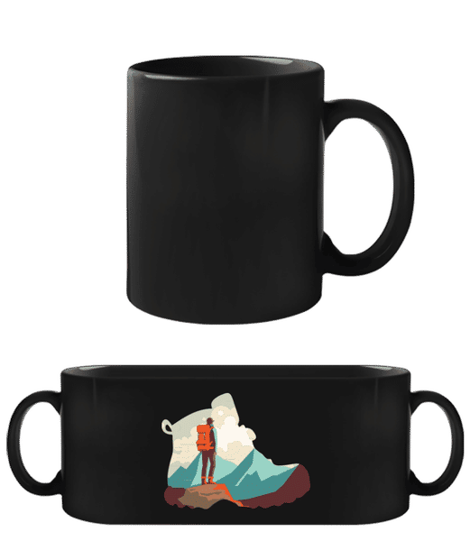 Aperçu: Silhouette de Chaussure de Randonnée - Tasse Noire - Noir - Devant