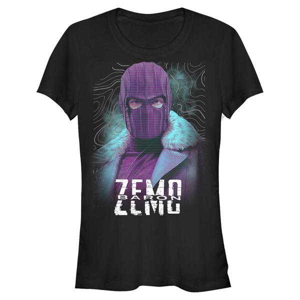Aperçu: Marvel - Falcon et le soldat de l'hiver - Baron Zemo Zemo Purple - Femme T-shirt - Noir - Devant