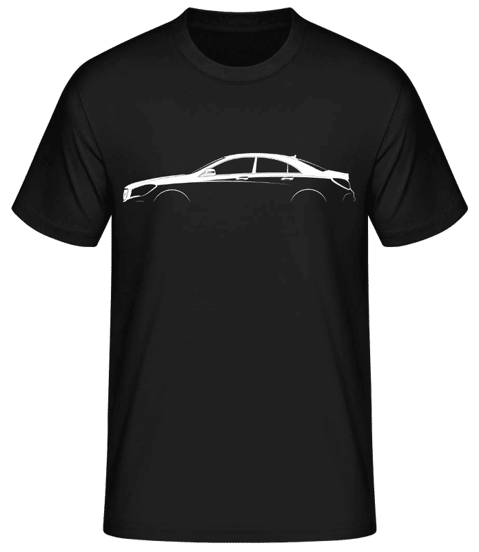 Preview: 'Mercedes-Benz CLA C117' Silhouette - Men's Basic T-Shirt - Black - Front