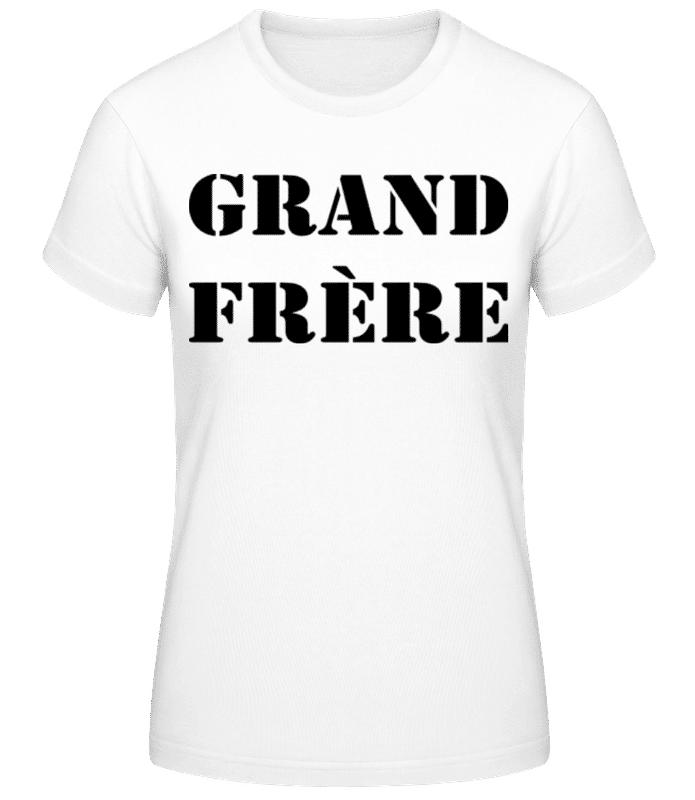 Aperçu: Grand Frère - T-shirt standard Femme - Blanc - Devant