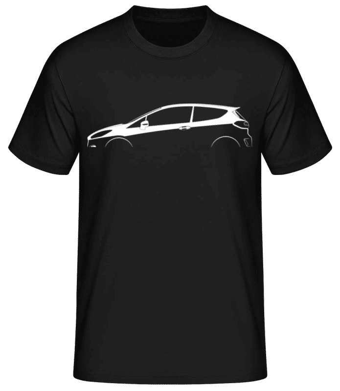 Preview: 'Ford Fiesta ST Mk VII' Silhouette - Men's Basic T-Shirt - Black - Front