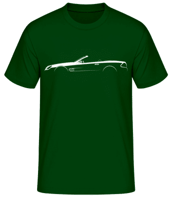 'Mercedes SL R230' Silhouette - Pánske basic tričko - Bottle green - Predné