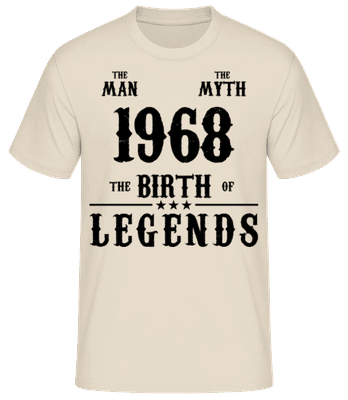 The Myth 1968 - Men's Basic T-Shirt - Cream - Front