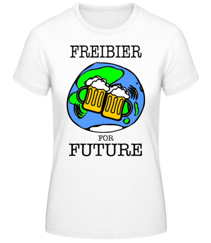 Preview: Freibier For Future - Women's B&C T-Shirt - White - Front