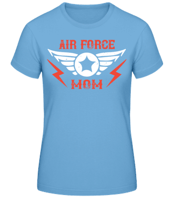 Air Force Mom - T-shirt standard Femme - Bleu clair - Devant