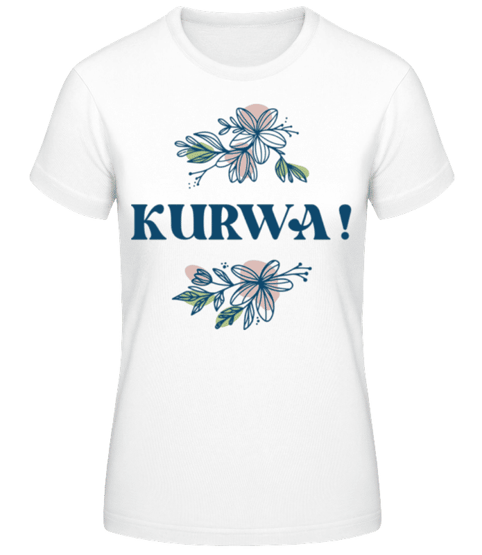Vorschau: Kurwa - Frauen Basic T-Shirt - Weiß - Vorne