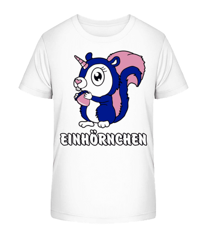 Vorschau: Einhörnchen - Kinder Bio T-Shirt Stanley Stella 2.0 - Weiß - Vorne
