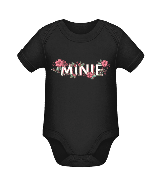 Aperçu: Minie - Body manches courtes bio - Noir - Devant