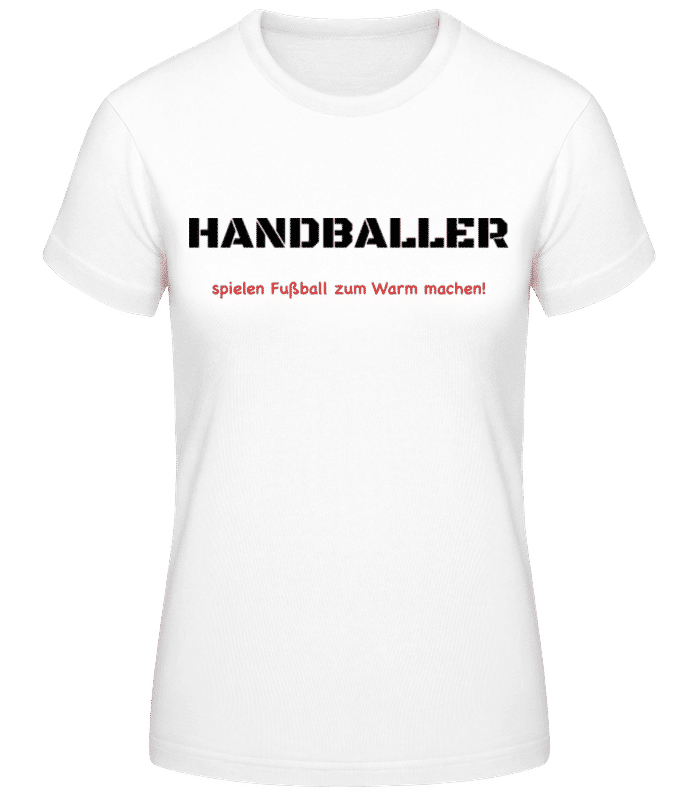 Vorschau: Handballer - Frauen T-Shirt B&C - Weiß - Vorne