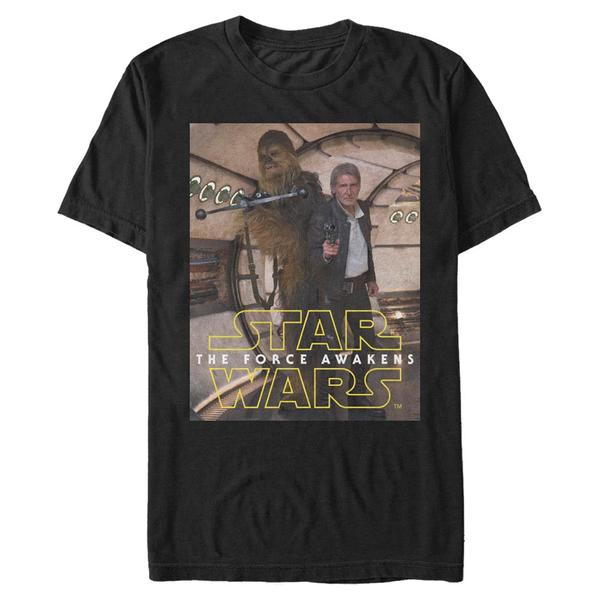 Aperçu: Star Wars - Le Réveil de la Force - Han Solo & Chewbacca Homies - Homme T-shirt - Noir - Devant
