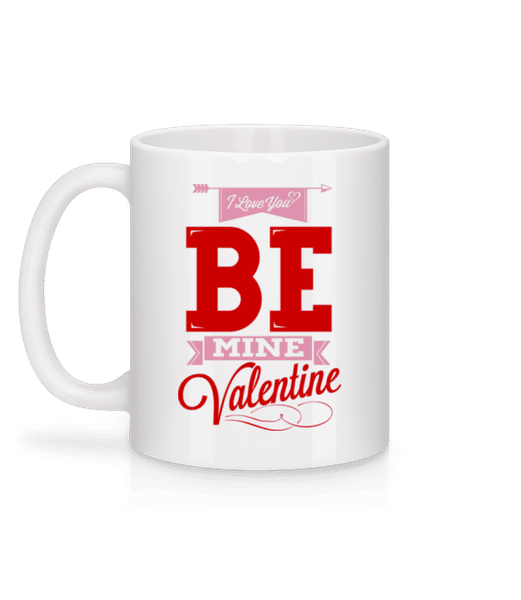 Vorschau: Be Mine Valentine - Tasse - Weiß - Hinten