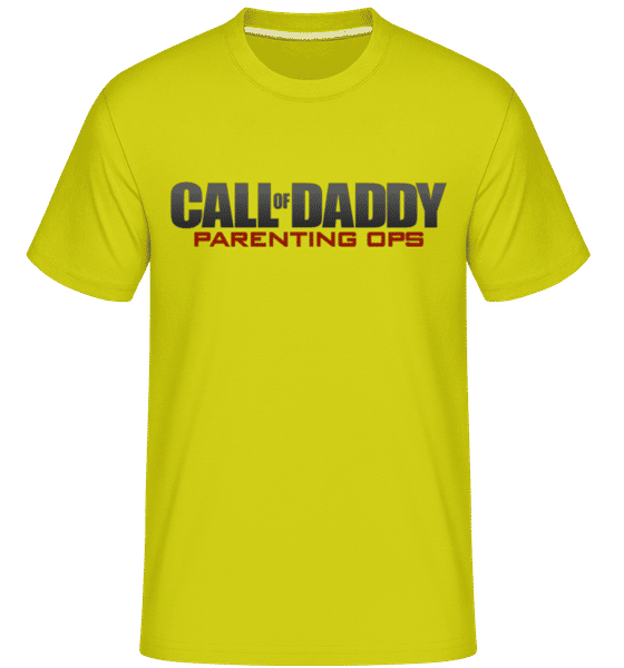 Preview: Call Of Daddy -  Shirtinator Men's T-Shirt - Lime - Front