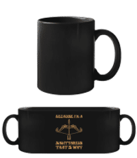 Sagittarius That's Why - Schwarze Tasse - Schwarz - Vorne