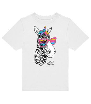 blázon Unicorn - Pánske tričko B&C - Biela - Predné