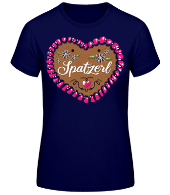 Spatzerl - Frauen Basic T-Shirt - Marine - Vorne