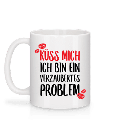 Kuss Verzaubertes Problem - Tasse - Weiß - Hinten