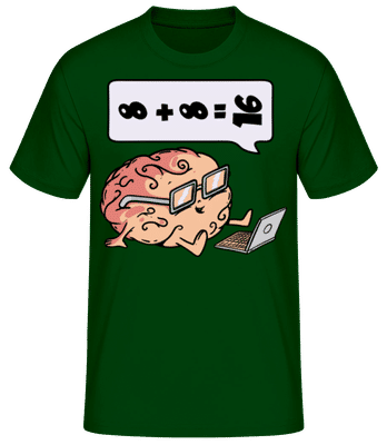 Infinite Calculation of the Brain - Camiseta básica para hombre - Verde botella - delante