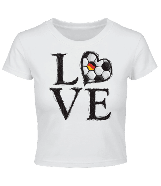 Aperçu: Football Amour Allemagne - Crop top - Blanc - Devant