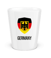 Germany - Shot Glass - White - Front