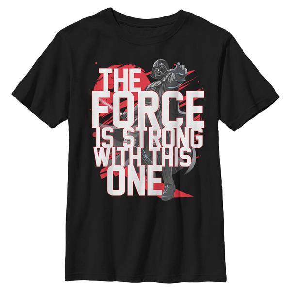Aperçu: Star Wars - Darth Vader Force Stack Vader - Enfant T-shirt - Noir - Devant