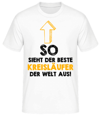 Bester Kreisläufer Der Welt - Männer Basic T-Shirt - Weiß - Vorne