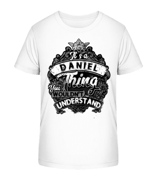 It's A Daniel Thing - T-shirt bio Enfant Stanley Stella 2.0 - Blanc - Devant