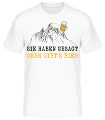 Oben Gibts Bier · Männer Basic T-Shirt
