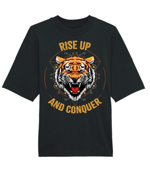 Aperçu: Rise Up And Conquer - T-shirt Bio unisexe Stanley Stella extra large - Noir - Devant