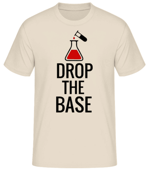 Aperçu: Drop The Base Black - T-shirt standard Homme - Crème - Devant