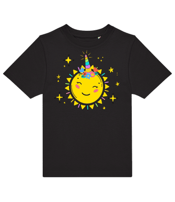 happy Sun - Detské tričko B&C - Čierna - Predné