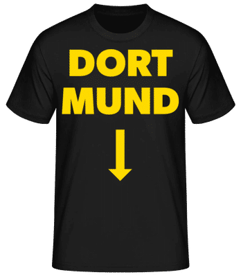 Dort Mund - Männer Basic T-Shirt - Schwarz - Vorne