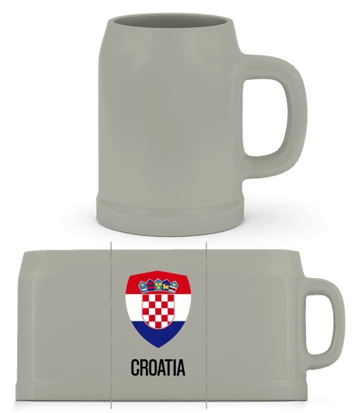 Aperçu: Croatia - Chope de bière - Gris - Devant