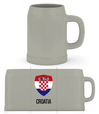 Croatia - Chope de bière - Gris - Devant