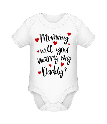 Mommy Will You Marry Daddy? - Body manches courtes bio - Blanc - Devant