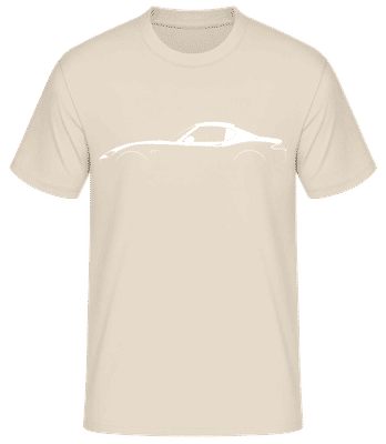 'Mazda MX-5 Miata RF ND' Silhouette - Men's Basic T-Shirt - Cream - Front
