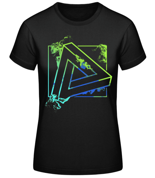 Aperçu: Triangle impossible - T-shirt femme B&C - Noir - Devant