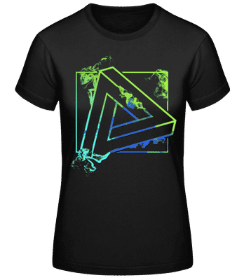 Triangle impossible - T-shirt femme B&C - Noir - Devant